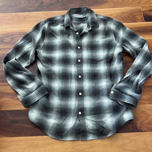 Vince Ocean View Plaid Shirt - Picture 4 of 7